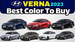 Hyundai Verna Colour Options 2023  Hyundai Verna Best Color Options [upl. by Eahsat956]