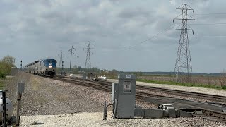 Amtrak action along the BNSF Mendota and Ottumwa Subdivisions [upl. by Hait468]