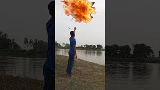 Airplane Crash Vfx video  Plane Destroy in river shorts vfx [upl. by Beichner]