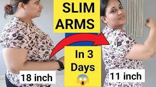 SLIM ARMS WORKOUT  3 DAYS CHALLENGE TO REDUCE ARM FAT BAT WINGS FLABBY ARMS AT HOME ARM FAT BURN🔥🔥 [upl. by Kezer]