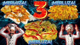 🐟3 Recetas de Merluza 🔥 Rapidas Faciles y Riquisimas [upl. by Nath]