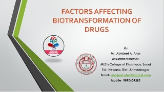 Factors Affecting Drug Metabolism [upl. by Artenek382]