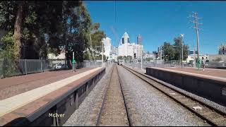 Transperth train drivers cab view  Perth to Victoria Park and return x 2 [upl. by Okomom99]