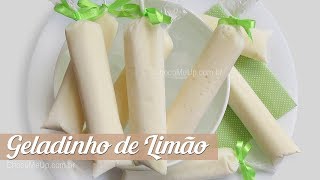 Receita de GELADINHO DE LIMÃO [upl. by Aierb896]