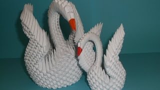 HOW TO MAKE 3D ORIGAMI SWAN 3  DIY Paper Craft Swan  Razcapapercraft 6 [upl. by Kreg]