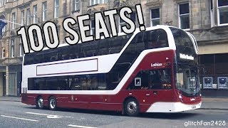 134m 100 Seater Buses Enter Service on Lothian Buses 100th Anniversary Edinburgh Scotland 2019 [upl. by Tlevesor133]