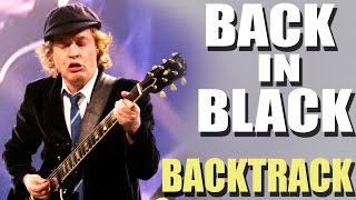 Back in Black Guitar Backing Track  ACDC TCDG [upl. by Nastassia]