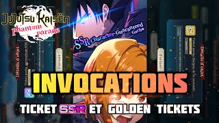 PAS VRAIMENT DE CHANCE  PULL TICKET GOLD ET SSR GARANTIE  JJK PHANTOM PARADE [upl. by Ahsiela]