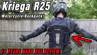 Kriega R25 Motorcycle Bag Review  10 Years hard use [upl. by Salokin]