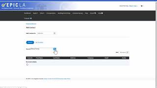 EPICLA How to Add a Contact [upl. by Aikal]