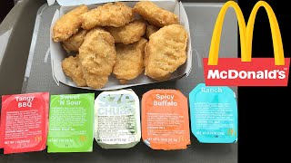 McDonald’s Szechuan Sauce Tangy BBQ Sweet ‘N Sour Spicy Buffalo amp Ranch Review [upl. by Atteugram594]