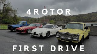 Mazda RX7 4 rotor first drive [upl. by Eilrak]