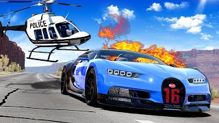 Police Chase with a HELICOPTER BeamNG [upl. by Ultan]