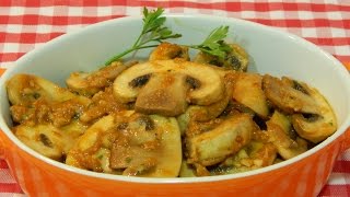 Cómo hacer champiñones a la Andaluza  receta fácil y rápida [upl. by Nylleoj382]