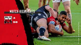 HIGHLIGHTS  Hull FC 458 Salford Red Devils  Betfred Super League Round 26 [upl. by Saoj]