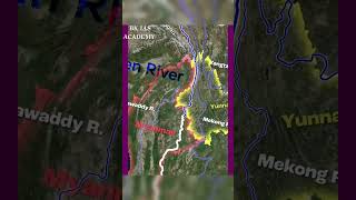 Salwin River Myanmars biggest River falls into Andaman Sea shorts upsc viralvideo [upl. by Mehsah]