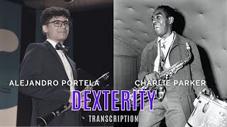 Charlie Parker Transcription  Dexterity  Rhythm Changes [upl. by Sikras345]