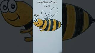 Bee Drawing Easy 🖌🎨 Drawing For kids drawing shorts art [upl. by Freiman]