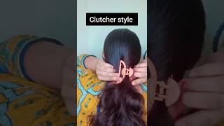 Daily clutcher hairstyle 🥰hairstyle hair youtube [upl. by Guidotti]