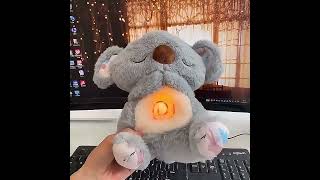 Anxiety Relief Koala Toys Toddlers Sleep Playmate Soother Sound Machine Toys Comfortable Plush [upl. by Eikkin]