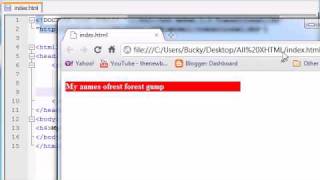 XHTML and CSS Tutorial  24  Width amp Height [upl. by Kcirdlek]