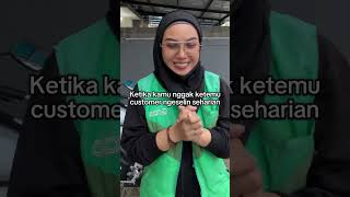 Ketika kamu gak ketemu customer ngeselin seharian  Evelyneojol grabdriver ojol comedy ojolgrab [upl. by Lumbye767]