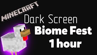 Dark Screen \\\ quotBiome Festquot Minecraft music by C418  Music and Chicken [upl. by Kalli]