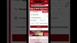 How to book your train from Rome to Florence  RomeActuallycom rome romeactually travel train [upl. by Sibeal575]