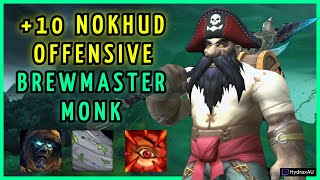 Brew Monk  10 Nokhud Offensive Tyrannical  Dragonflight Season 4 Mythic Plus [upl. by Niatirb]