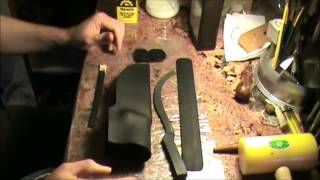 How to Dye and Finish Leather  Knife Sheath in this case [upl. by Warrick126]