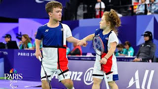 Team USA guaranteed first badminton medal after KrajewskiSimons epic semifinal rally  NBC Sports [upl. by Petrie]