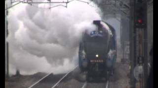 LNER Class A4 4464 Bittern sweeping Grantham clean [upl. by Limaj]