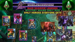 EP 80 Past 270 Days Raid Shadow Legends F2P Mystery Shard Only Run Halloween Fusion and Doom T [upl. by Aicenra165]