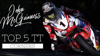 McGuinness Top 5 Isle of Man TT corners [upl. by Walburga214]