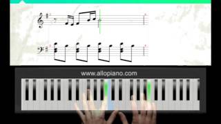 ALLOPIANO  Cours de piano Amélie Poulain  Comptine dun autre été partie1 [upl. by Ailla270]