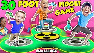 30FT GIANT FIDGET SPINNER GAME Challenge [upl. by Milty]