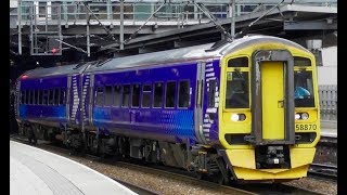 Ex Scotrail Class 158  158870 Departs Leeds For Barrow In Furness  Monday 13th August 2018 [upl. by Atnoled790]