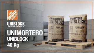 Cómo aplicar Unimortero Uniblock  Materiales de construcción  The Home Depot Mx [upl. by Leuqram332]