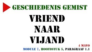 4 mavo  Koude Oorlog  Vriend naar vijand MeMo Module 7 H5 paragraaf 11  Geschiedenis Gemist [upl. by Arlan]