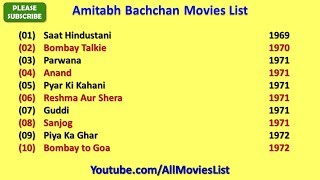 Amitabh Bachchan Movies List [upl. by Pinette]