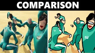 COMPARISON 2 Pro Squid Game Players be like [upl. by Repotsirhc464]