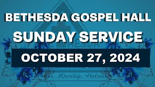 Bethesda Gospel Hall Sunday Service [upl. by Anaiek]