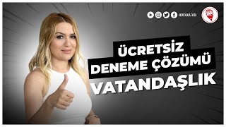 VATANDAŞLIK Ücretsiz Deneme Çözümü  Esra Özkan Karaoğlu KPSS 2022 [upl. by Laspisa]