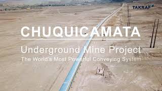 The worlds most powerful belt conveyor system at Chuquicamata Chile [upl. by Dnaleel]