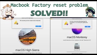 FIX The recovery server could not be contacted in Sierra  Mac Montery factory reset your Macbook [upl. by Lazos827]