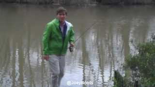 Fox and Friends cohost Tucker Carlson FlyFishing in Central Park [upl. by Brendon341]