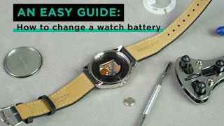 How to change a watch battery  3 techniques [upl. by Gerrilee816]