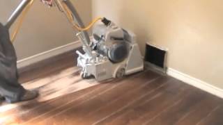 Refinishing Hardwood Floors Part 1 Sanding [upl. by Evelinn]