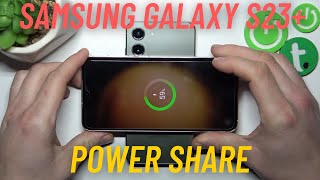 How to Activate and Use Reverse Wireless Charging on Samsung Galaxy S23  Power Share s23 [upl. by Nihi173]