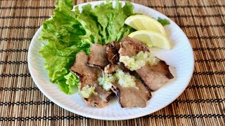 Grilled Beef Tongue with Salty Onion Sauce Recipe  Japanese Cooking 101 [upl. by Geilich]